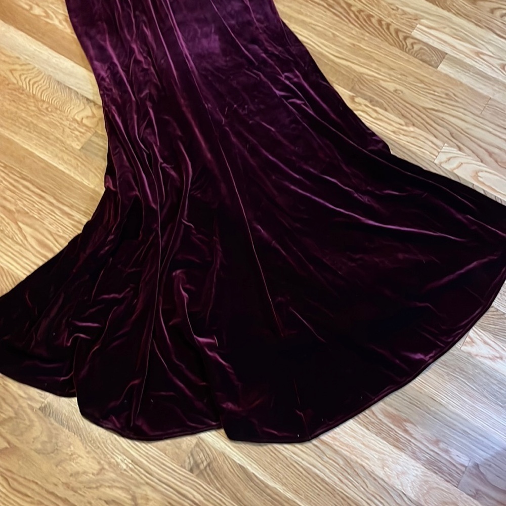 BHLDN Fawn Red Velvet Dress Size 14 NWT - Picture 14 of 17